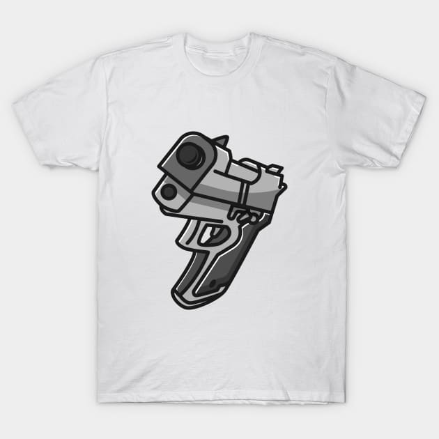 handgun T-Shirt by fflat hds